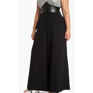 Eloquii Black Wide-Leg Women's Pants
